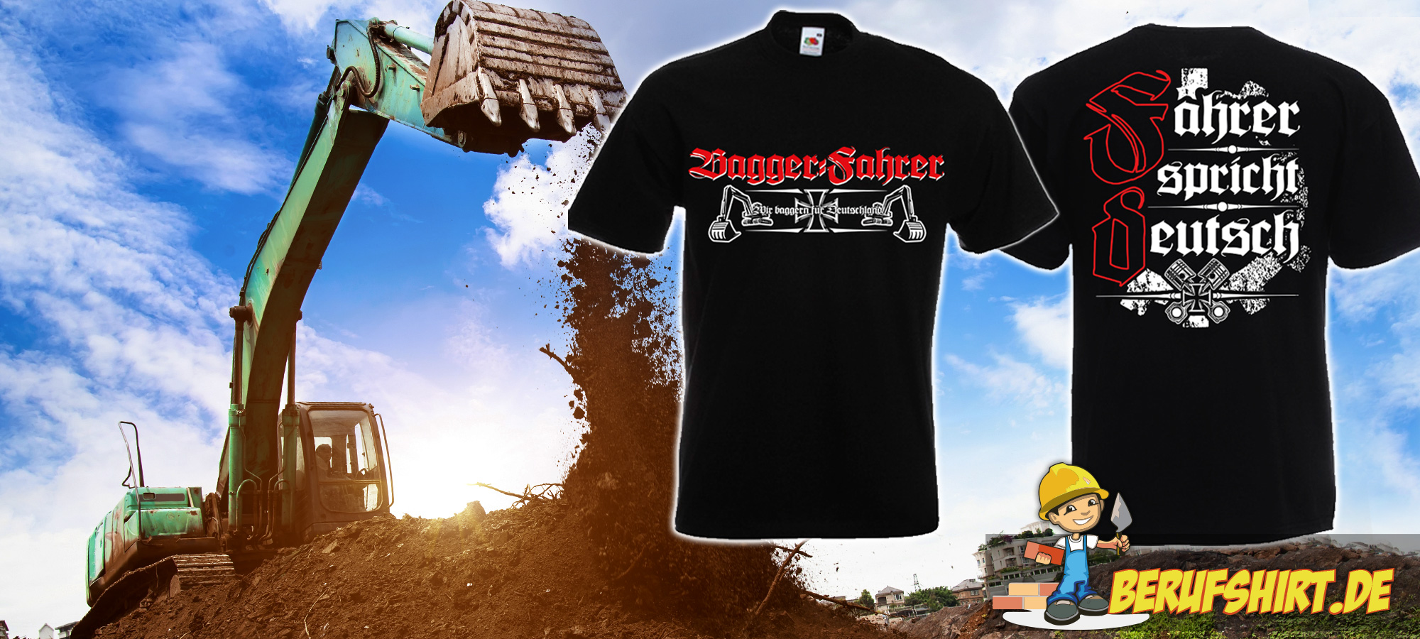 Berufshirt.de - Baggerfahrer
