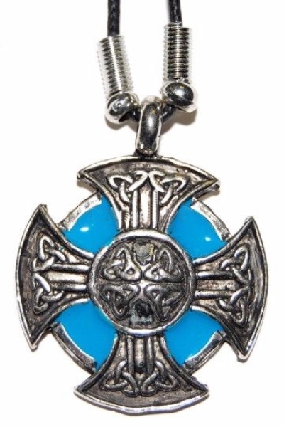 Halskette - Eisernes Kreuz - blau Halskette - Eisernes Kreuz - blau