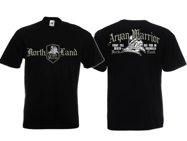 T-Hemd - Aryan Warrior - North Land - AW - FTD - schwarz T-Hemd - Aryan Warrior - North Land - AW - FTD - schwarz