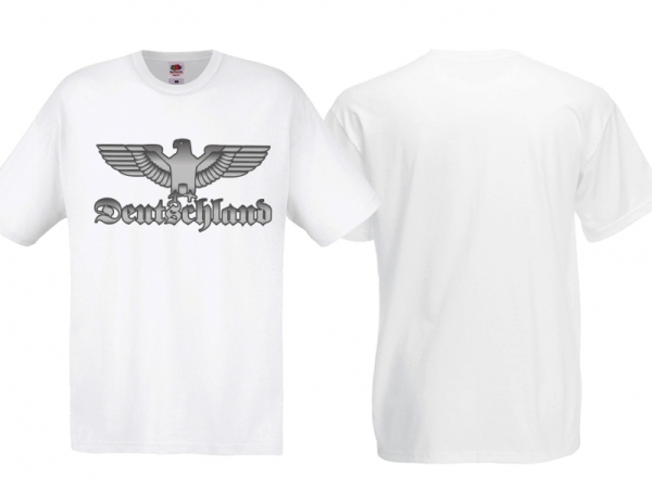 T-Hemd - Reichsadler - Deutschland - silber/weiss T-Hemd - Reichsadler - Deutschland - silber/weiss