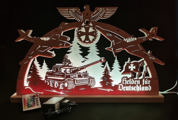 Lichterbogen LED - Helden für Deutschland - handarbeit Lichterbogen LED - Helden für Deutschland - handarbeit