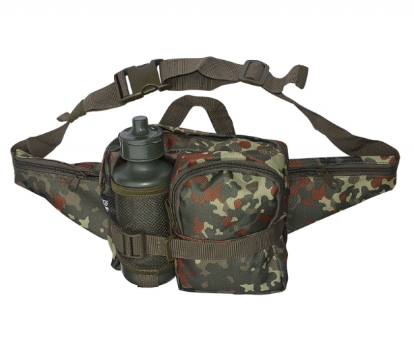 Bauchtasche - mit Trinkflasche - Flecktarn Bauchtasche - mit Trinkflasche - Flecktarn