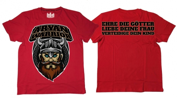Premium Shirt - Aryan Warrior - Familie - rot Premium Shirt - Aryan Warrior - Familie - rot