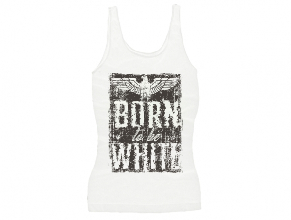 Frauen Top - Born to be white - Adler - weiß/stone Frauen Top - Born to be white - Adler - weiß/stone