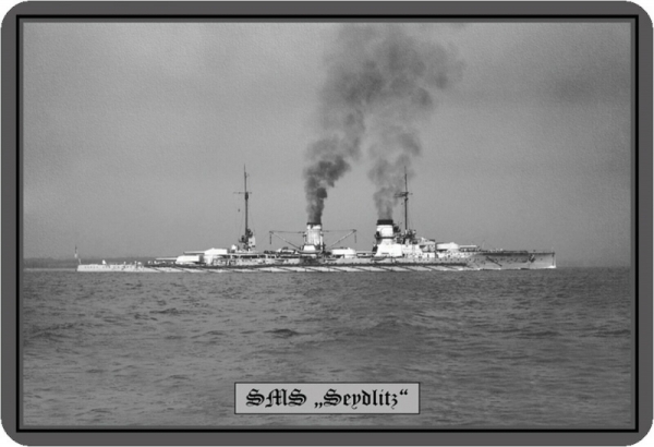 Blechschild - SMS Seydlitz - 108 (77) Blechschild - SMS Seydlitz - 108 (77)