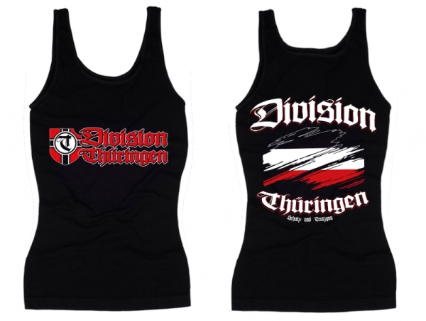 Frauen Top - Division Thüringen - Motiv 2 - schwarz Frauen Top - Division Thüringen - Motiv 2 - schwarz