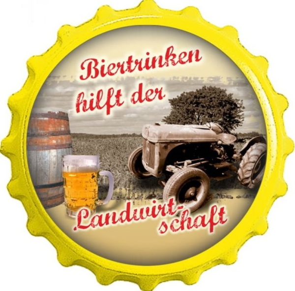 Flaschenöffner / Kapselheber - Biertrinken hilft der Landwirtschaft KH01 Flaschenöffner / Kapselheber - Biertrinken hilft der Landwirtschaft KH01