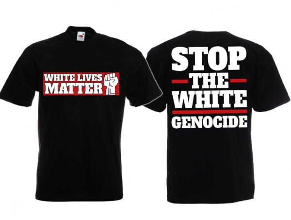 T-Hemd - Stop the White Genocide - schwarz T-Hemd - Stop the White Genocide - schwarz