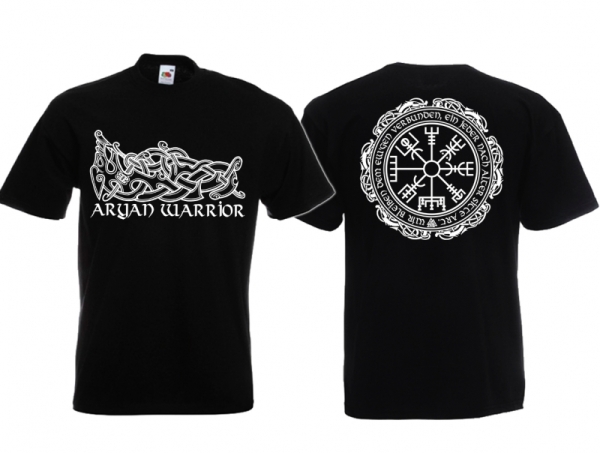 T-Hemd - Aryan Warrior - Vegvisir - Motiv 1 T-Hemd - Aryan Warrior - Vegvisir - Motiv 1