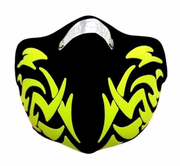 Biker Maske - Tribal - gelb Biker Maske - Tribal - gelb