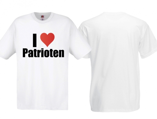 T-Hemd - I Love Patrioten - weiß T-Hemd - I Love Patrioten - weiß