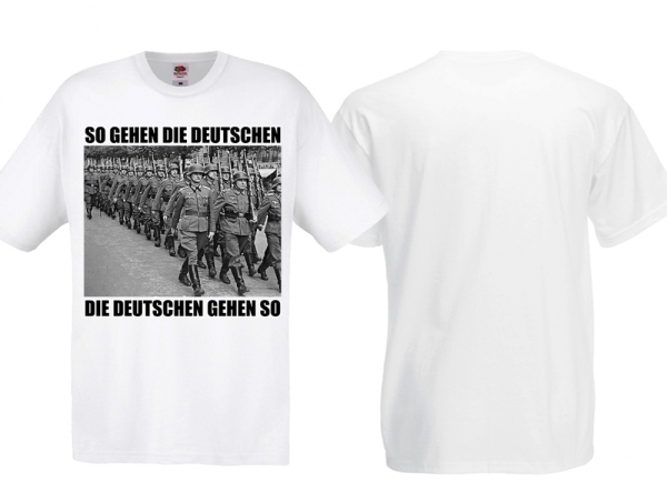 Frauen T-Shirt - So gehe die Deutschen - weiß Frauen T-Shirt - So gehe die Deutschen - weiß