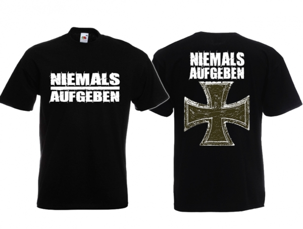 Frauen T-Shirt - Niemals Aufgeben - Motiv 2 Frauen T-Shirt - Niemals Aufgeben - Motiv 2