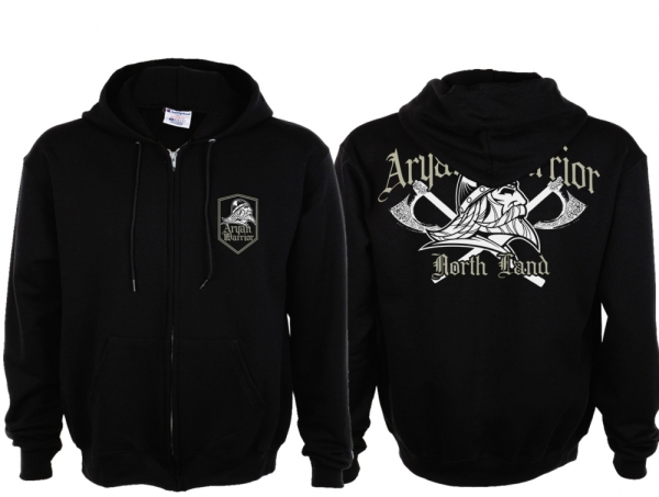 Kapuzenjacke - North Land - AW - Axmen - Motiv 2 - schwarz Kapuzenjacke - North Land - AW - Axmen - Motiv 2 - schwarz
