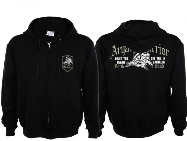 Kapuzenjacke - North Land - AW - FTD - Motiv 2 - schwarz Kapuzenjacke - North Land - AW - FTD - Motiv 2 - schwarz
