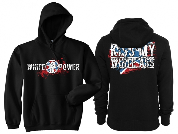 Kapuzenpullover - Kiss My White Ass - Südstaaten Kapuzenpullover - Kiss My White Ass - Südstaaten