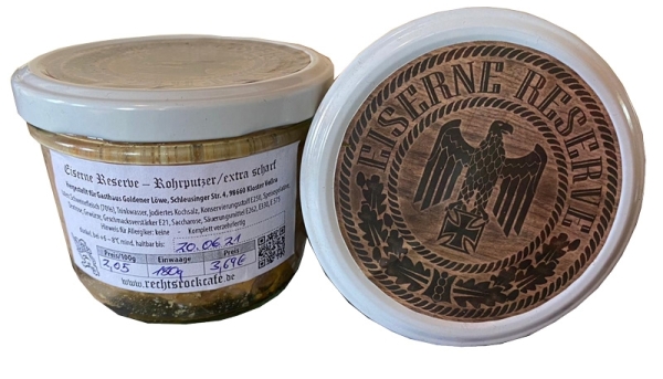 Eiserne Reserve - Rohrputzer - scharf - 180g Eiserne Reserve - Rohrputzer - scharf - 180g