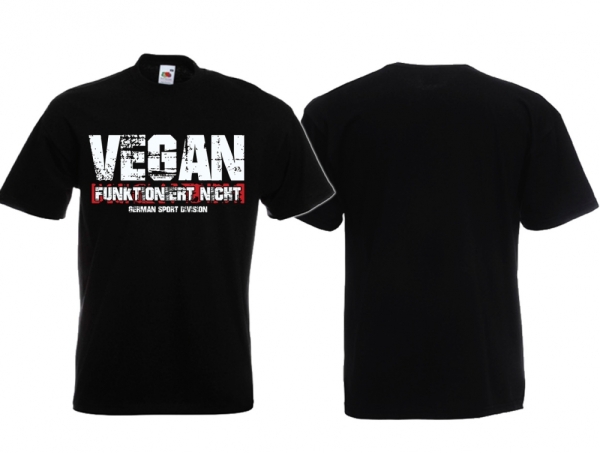 Frauen - T-Shirt - German Sport Division - Vegan funkioniert nicht - Motiv 2 Frauen - T-Shirt - German Sport Division - Vegan funkioniert nicht - Motiv 2