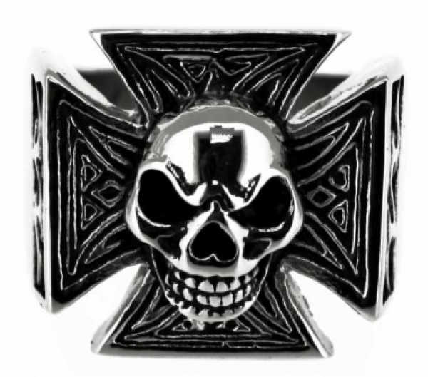 Ring - Edelstahlring - Eisernes Kreuz mit Tk
