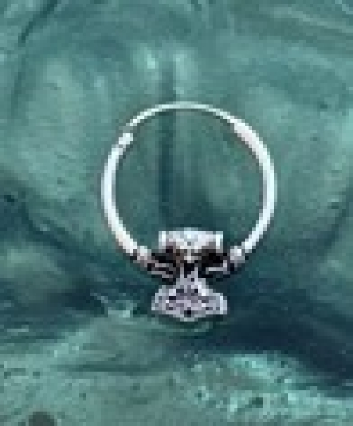 Creole - Wikinger Thors Hammer 925 Silber Creole - Wikinger Thors Hammer 925 Silber