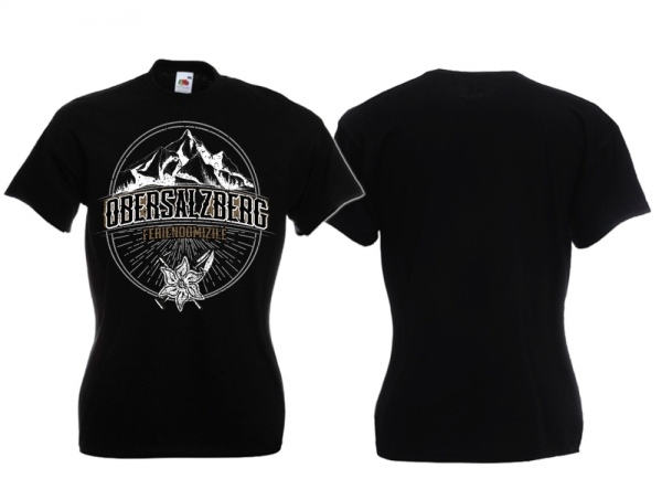 Frauen T-Shirt - Berg Heil - Motiv 2 - schwarz Frauen T-Shirt - Berg Heil - Motiv 2 - schwarz
