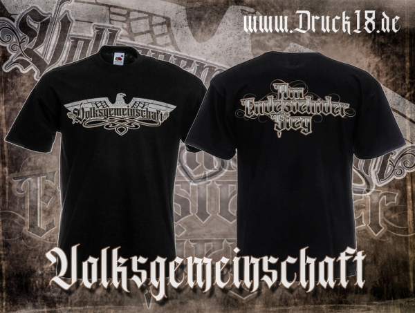 Frauen T-Shirt - Volksgemeinschaft - Am Ende steht der Sieg Frauen T-Shirt - Volksgemeinschaft - Am Ende steht der Sieg