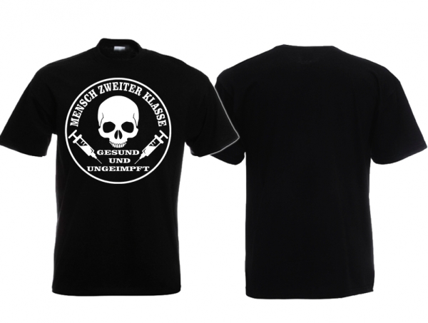 Frauen T-Shirt - Gesund & Ungeimpft - Motiv 1 Frauen T-Shirt - Gesund & Ungeimpft - Motiv 1