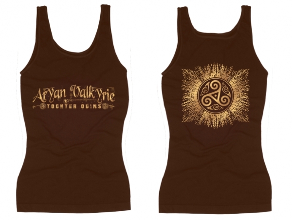 Frauen Top - Aryan Valkyrie - Tochter Odins - braun Frauen Top - Aryan Valkyrie - Tochter Odins - braun