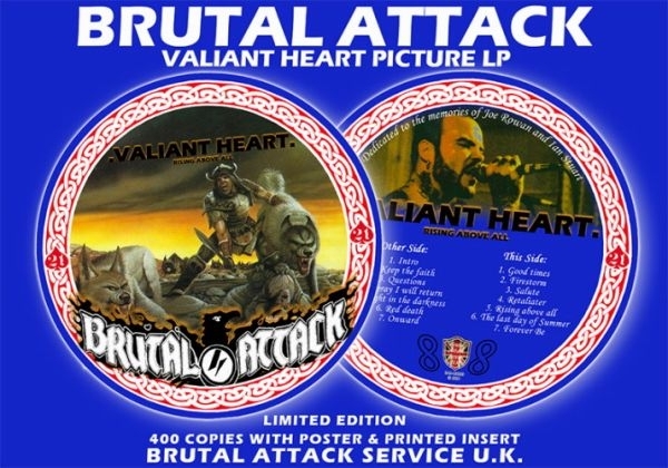 Brutal Attack – Valiant Heart - Picture LP Brutal Attack – Valiant Heart - Picture LP