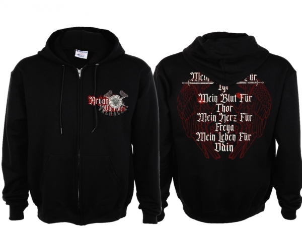 Kapuzenjacke - Aryan Warrior - Mein Leben für Odin Kapuzenjacke - Aryan Warrior - Mein Leben für Odin
