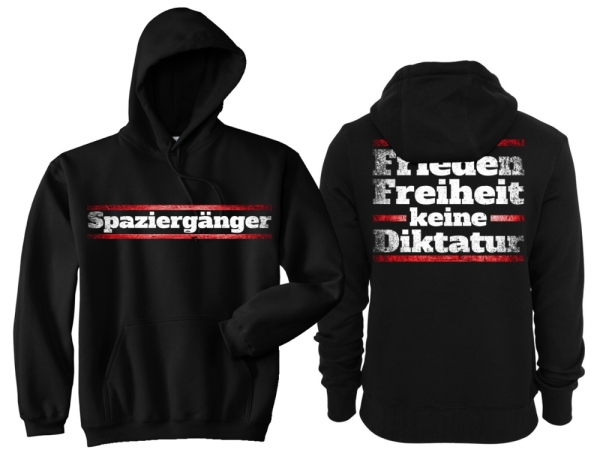 Frauen - Kapuzenpullover - Spaziergänger - Frieden - Freiheit - Keine Diktatur Frauen - Kapuzenpullover - Spaziergänger - Frieden - Freiheit - Keine Diktatur