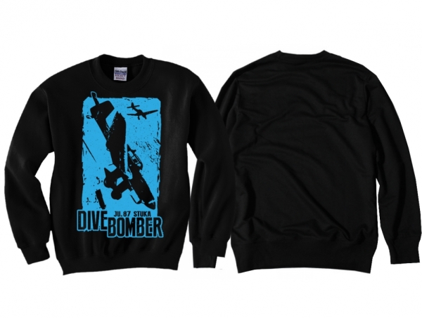 Pullover - Dive Bomber - Ju 87 Stuka - schwarz/hellblau Pullover - Dive Bomber - Ju 87 Stuka - schwarz/hellblau