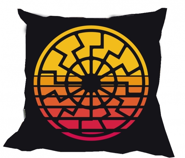 Kissen - Retro - Schwarze Sonne - Here comes the Sun Kissen - Retro - Schwarze Sonne - Here comes the Sun