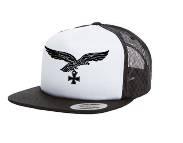 Cap Reichsadler Luftwaffe - 3-Tone - schwarz - Trucker Cap Cap Reichsadler Luftwaffe - 3-Tone - schwarz - Trucker Cap