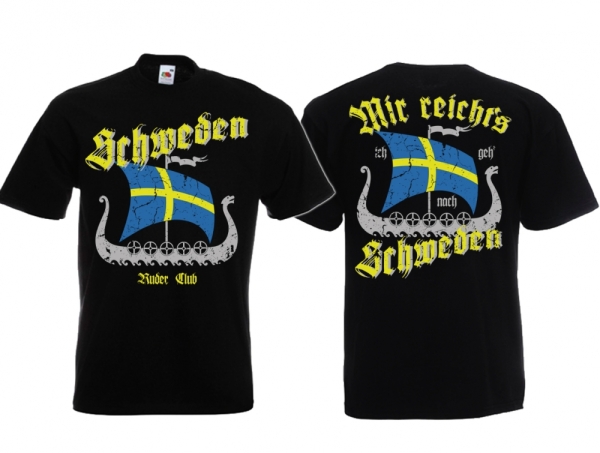 Frauen T-Shirt - Mir reichts ich geh nach Schweden - schwarz Frauen T-Shirt - Mir reichts ich geh nach Schweden - schwarz