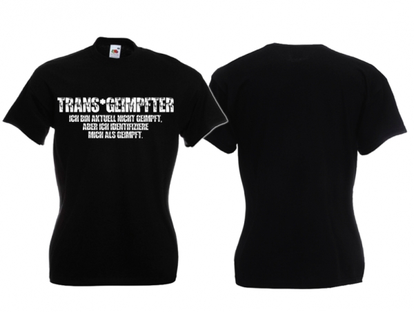 Frauen T-Shirt - Trans*geimpft - schwarz Frauen T-Shirt - Trans*geimpft - schwarz