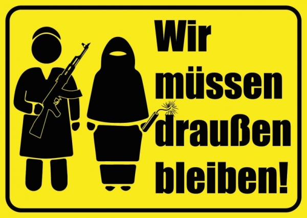 Wir müssen draußen bleiben - Aufkleber Paket 100 Stück Wir müssen draußen bleiben - Aufkleber Paket 100 Stück