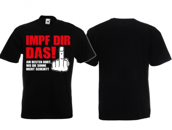 Frauen T-Shirt - Impf dir das - Wo die Sonne nicht scheint - schwarz Frauen T-Shirt - Impf dir das - Wo die Sonne nicht scheint - schwarz