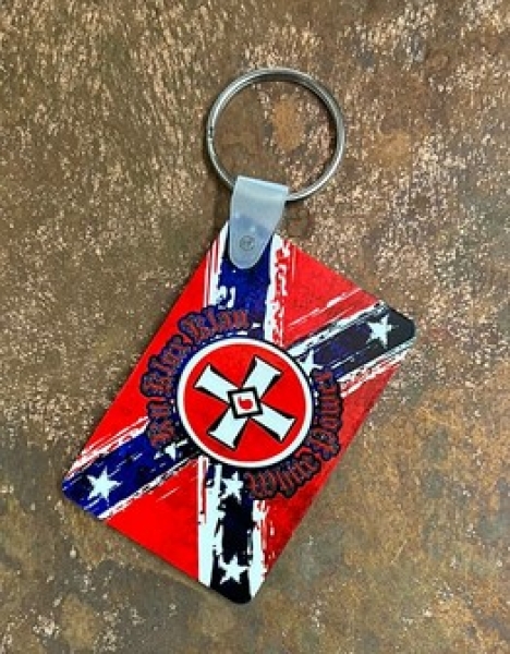 Schlüsselanhänger - KM - KKK - White Power Südstaaten