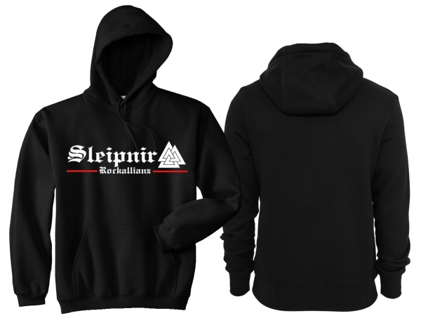 Kapuzenpullover - Sleipnir - Rockallianz - Motiv 1 - schwarz Kapuzenpullover - Sleipnir - Rockallianz - Motiv 1 - schwarz