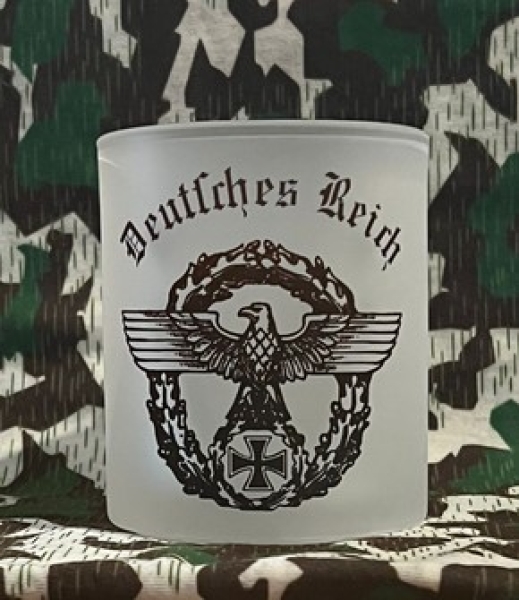 Glas Tasse - Deutsches Reich - Motiv 1 Glas Tasse - Deutsches Reich - Motiv 1