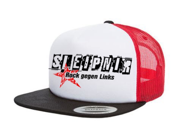 Cap Sleipnir Rock gegen Links - 3-Tone - schwarz/weiß/rot - Trucker Cap Cap Sleipnir Rock gegen Links - 3-Tone - schwarz/weiß/rot - Trucker Cap
