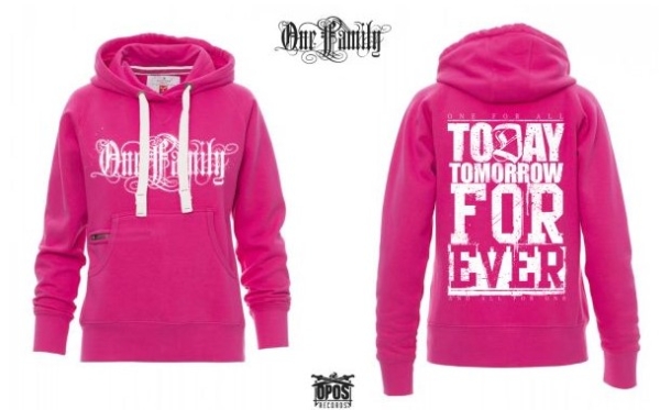 Frauen - Kapuzenpullover - One Family - fuchsia Frauen - Kapuzenpullover - One Family - fuchsia