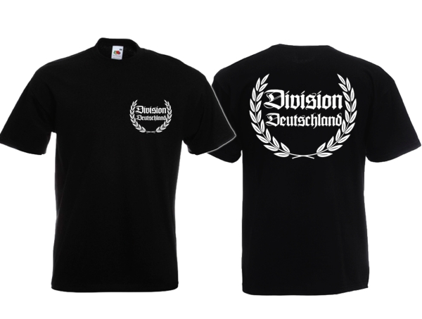 T-Hemd - Division Deutschland - klassisch - Motiv 1 - schwarz T-Hemd - Division Deutschland - klassisch - Motiv 1 - schwarz