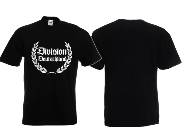 T-Hemd - Division Deutschland - klassisch - Motiv 2 - schwarz T-Hemd - Division Deutschland - klassisch - Motiv 2 - schwarz
