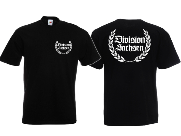 T-Hemd - Division Sachsen - klassisch - Motiv 1 - schwarz T-Hemd - Division Sachsen - klassisch - Motiv 1 - schwarz