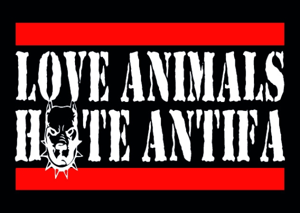 Love Animals - Hate Antifa - Aufkleber Paket 100 Stück Love Animals - Hate Antifa - Aufkleber Paket 100 Stück