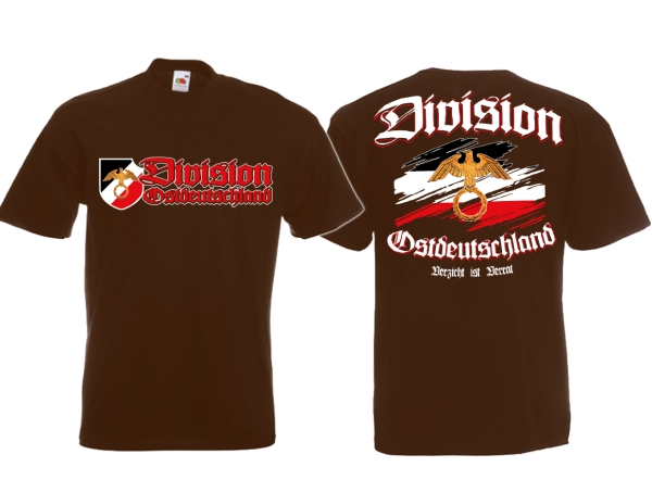 T-Hemd - Division Ostdeutschland - braun T-Hemd - Division Ostdeutschland - braun