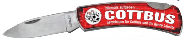 Taschenmesser - Cottbus - Niemals augeben für Cottbus und die ganze Lausitz - DM46 Taschenmesser - Cottbus - Niemals augeben für Cottbus und die ganze Lausitz - DM46