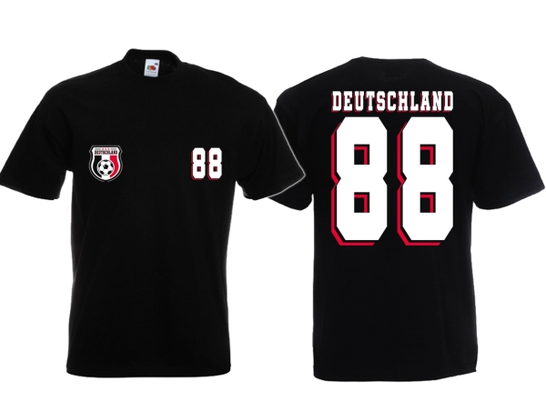 T-Hemd - Fußball - Deutschland - Trikot 88 - Motiv 1 T-Hemd - Fußball - Deutschland - Trikot 88 - Motiv 1